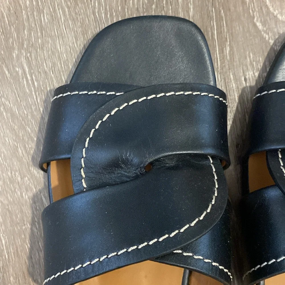 Chloe Black Leather Sandals - euro size 40 - Picture 2 of 5
